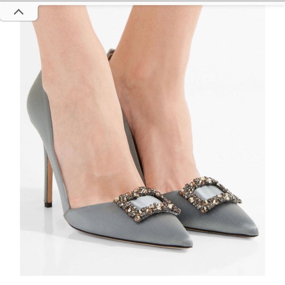 SJP BY SARAH JESSICA PARKER Windsor crystal-embellished satin pumps
